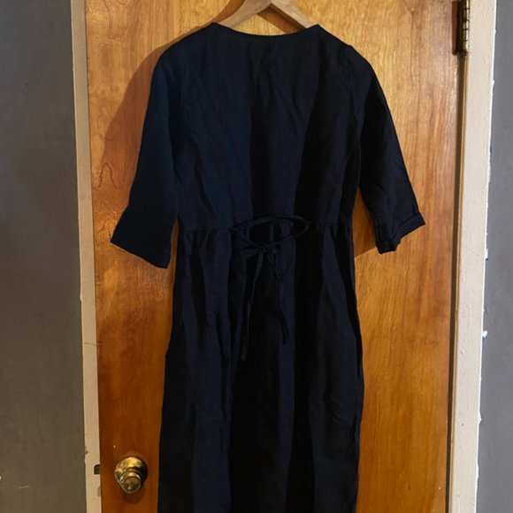Pyne and Smith Model No.12 Button Up, Midi Dress, Black, Size Small NWT - Picture 7 of 14